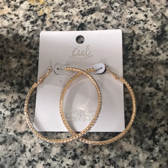 Rinestone Hoops - Picture 3 of 3